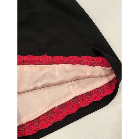 ~ Anthropologie 00 Cocktail Mini Dress Black Cutout Collar Lined Sleeveless XS - Picture 10 of 15